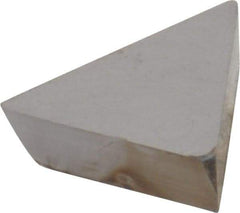 Interstate - TPG221 Grade I22 Carbide Turning Insert - 60° Triangle, 1/4" Inscr Circle, 1/8" Thick, 1/64" Corner Radius - Exact Tool & Supply