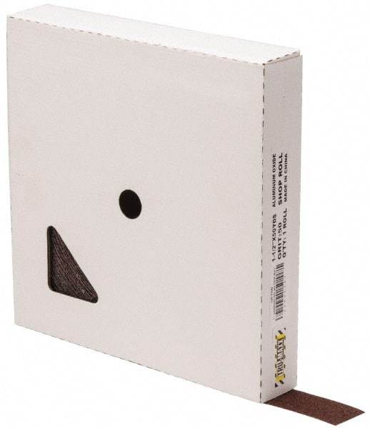 Tru-Maxx - 1-1/2" x 50 Yd 50 Grit Aluminum Oxide Cloth Roll - Coarse Grade, X Weighted Backing - Exact Tool & Supply