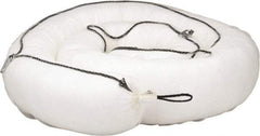 PRO-SAFE - 65 Gal, 10' Long, 8" Diam, Polypropylene Boom - Oil Only, White - Exact Tool & Supply