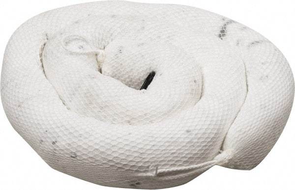 PRO-SAFE - 36 Gal, 10' Long, 5" Diam, Polypropylene Boom - Oil Only, White - Exact Tool & Supply