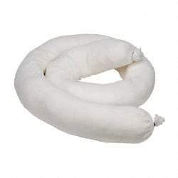 PRO-SAFE - 14 Gal, 4' Long, 3" Diam, Polypropylene Sock - Oil Only, White - Exact Tool & Supply