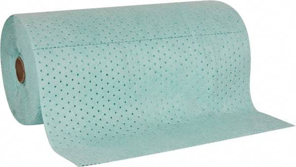 PRO-SAFE - 58 Gal Capacity per Package, Universal Roll - 150' Long x 30" Wide, Green, Polypropylene - Exact Tool & Supply