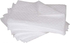 PRO-SAFE - 32 Gal Capacity per Package, Oil Only Pad - 17" Long x 15" Wide, White, Polypropylene - Exact Tool & Supply