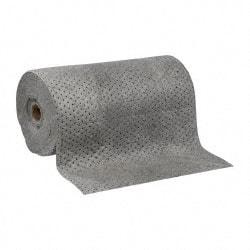 PRO-SAFE - 61 Gal Capacity per Package, Universal Roll - 150' Long x 30" Wide, Gray, Polypropylene - Exact Tool & Supply