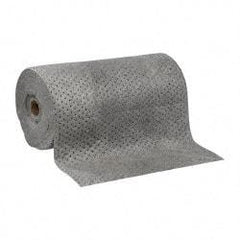 PRO-SAFE - 61 Gal Capacity per Package, Universal Roll - 150' Long x 30" Wide, Gray, Polypropylene - Exact Tool & Supply