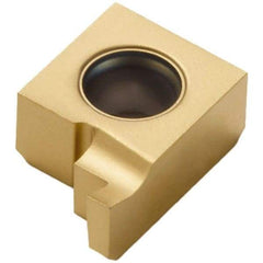 Seco - 1039NL FG Grade CP500, 0.103" Cutting Width Carbide Grooving Insert - 0.103" Max Depth of Cut, Left Hand, TiAlN/TiN Finish - Exact Tool & Supply