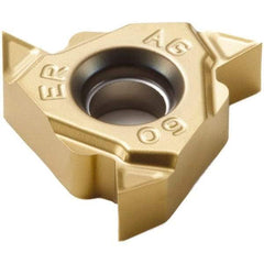 Seco - 16ER External Right Hand 14-8 Partial Profile 60° Laydown Threading Insert - Grade CP500, TiAlN/TiN Coated Carbide - Exact Tool & Supply