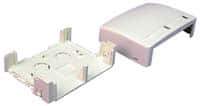 Wiremold - 3-3/4 Inch Long x 5 Inch Wide x 2 Inch High, Rectangular Raceway Box - Ivory, For Use with ECLIPSE PDB2 Series Raceways - Exact Tool & Supply