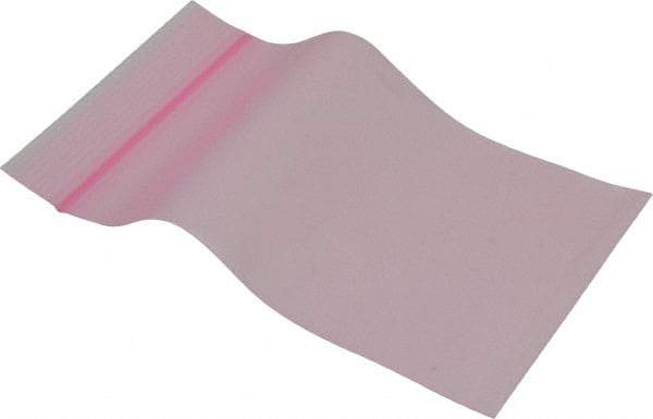 Value Collection - 5" Long x 3" Wide, 4 mil Thick, Self Seal Antistatic Poly Bag - Heavy-Duty Grade - Exact Tool & Supply