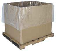 Made in USA - 49" Long x 51" Wide x 85" High x 0.004" Thick Gaylord Liner - Clear, Roll, 25 Piece - Exact Tool & Supply