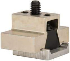 Mitee-Bite - 1,500 Lb Holding Force Single T-Slot Machinable Wedge Clamp - 1-1/2" Wide x 0.632" Deep x 3/4" High Base, 10.8 Lb/Ft Torque, 1/4-20 Screw Thread - Exact Tool & Supply