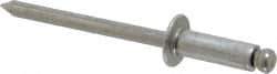 Marson - Button Head Aluminum Open End Blind Rivet - Aluminum Mandrel, 0.251" to 3/8" Grip, 3/8" Head Diam, 0.192" to 0.196" Hole Diam, 0.575" Length Under Head, 3/16" Body Diam - Exact Tool & Supply