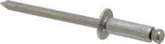 Marson - Button Head Aluminum Open End Blind Rivet - Aluminum Mandrel, 0.251" to 3/8" Grip, 3/8" Head Diam, 0.192" to 0.196" Hole Diam, 0.575" Length Under Head, 3/16" Body Diam - Exact Tool & Supply