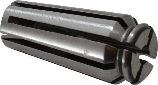 Centaur - 3/32 to 7/64 Inch Collet Capacity, Series 25 AF Collet - 0.44 Inch Overall Diameter, 1 Inch Overall Length - Exact Tool & Supply
