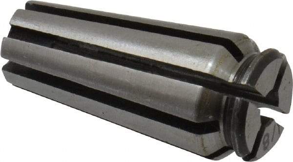 Centaur - 7/64 to 1/8 Inch Collet Capacity, Series 25 AF Collet - 0.44 Inch Overall Diameter, 1 Inch Overall Length - Exact Tool & Supply