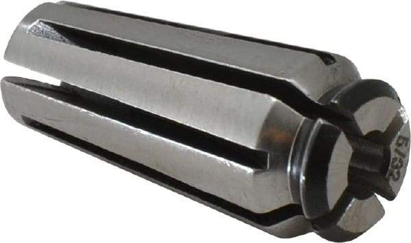 Centaur - 9/64 to 5/32 Inch Collet Capacity, Series 25 AF Collet - 0.44 Inch Overall Diameter, 1 Inch Overall Length - Exact Tool & Supply
