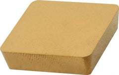 Interstate - SPG634 Grade TCN55 Carbide Turning Insert - TiC/TiN Finish, 90° Square, 3/4" Inscr Circle, 3/16" Thick, 1/16" Corner Radius - Exact Tool & Supply