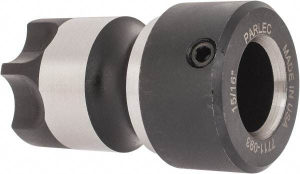 Parlec - 0.76" Tap Shank Diam, 0.57" Tap Square Size, 15/16" Tap, - 0.7" Projection, 1-1/4" Shank OD, Series Numertap\xAE 700 - Exact Tool & Supply