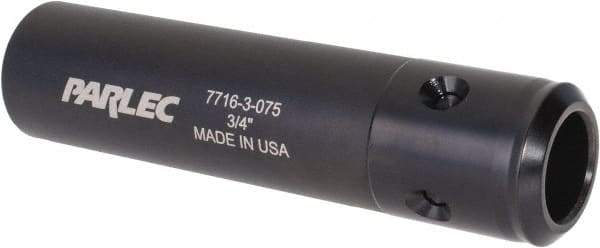 Parlec - 0.59" Tap Shank Diam, 0.442" Tap Square Size, 3/4" Tap, - 3.7" Projection, 1-1/4" Shank OD, Series Numertap 770 - Exact Tool & Supply