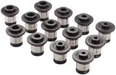 Parlec - 5/16 to 7/8 Inch Tap, Tapping Adapter Set - 1.22 Inch Ouside Shank Diameter, 5/16, 3/8, 7/16, 1/2, 9/16, 5/8, 11/16, 3/4, 13/16 Inch Tap, 2 Adapter - Exact Tool & Supply