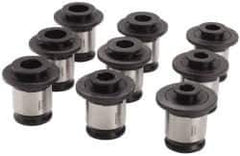Parlec - 13/16 to 1-3/8 Inch Tap, Tapping Adapter Set - 1.89 Inch Ouside Shank Diameter, 13/16, 7/8, 15/16, 1, 1-1/8, 1-1/4, 1-3/8 Inch Tap, 3 Adapter - Exact Tool & Supply