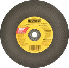 DeWALT - 8" Aluminum Oxide Cutoff Wheel - 1/8" Thick, 5/8" Arbor, 7,600 Max RPM, Use with Circular Saws - Exact Tool & Supply
