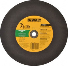 DeWALT - 10" 24 Grit Silicon Carbide Cutoff Wheel - 1/8" Thick, 5/8" Arbor, 6,100 Max RPM, Use with Stationary Tools - Exact Tool & Supply