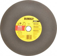 DeWALT - 12" Aluminum Oxide Cutoff Wheel - 1/8" Thick, 1" Arbor, 6,400 Max RPM, Use with Circular Saws - Exact Tool & Supply
