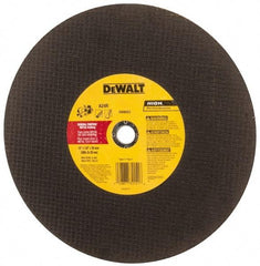 DeWALT - 12" Aluminum Oxide Cutoff Wheel - 1/8" Thick, 20mm Arbor, 6,400 Max RPM, Use with Circular Saws - Exact Tool & Supply