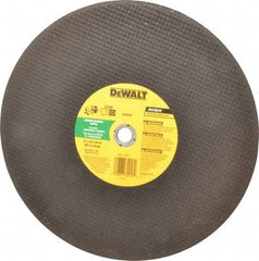 DeWALT - 14" Silicon Carbide Cutoff Wheel - 1/8" Thick, 20mm Arbor, 5,500 Max RPM, Use with Circular Saws - Exact Tool & Supply