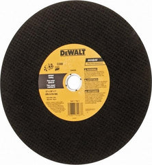 DeWALT - 12" Silicon Carbide Cutoff Wheel - 5/32" Thick, 1" Arbor, 6,400 Max RPM, Use with Circular Saws - Exact Tool & Supply