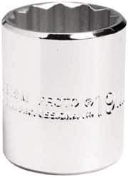 Proto - 3/8" Drive, Standard Hand Socket - 12 Points, 1-3/8" OAL, Chrome Vanadium, Chrome Finish - Exact Tool & Supply