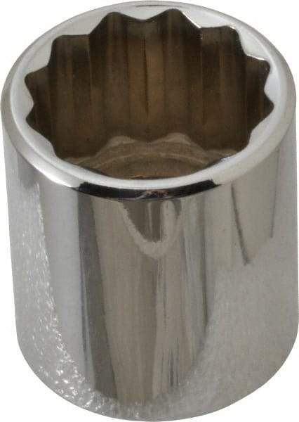 Proto - 3/8" Drive, Standard Hand Socket - 12 Points, 1-5/16" OAL, Chrome Vanadium, Chrome Finish - Exact Tool & Supply