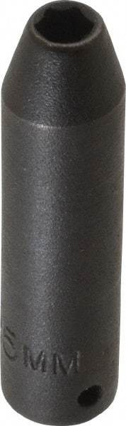 Proto - 1/4" Drive 5mm Deep Impact Socket - 6 Points, 2" OAL - Exact Tool & Supply