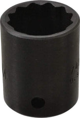 Proto - 1/2" Drive 23mm Standard Impact Socket - 6 Points, 1-1/2" OAL - Exact Tool & Supply