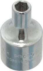 Proto - 3/16", 3/8" Drive, Standard Hand Socket - 6 Points, 1-3/32" OAL, Chrome Vanadium, Chrome Finish - Exact Tool & Supply