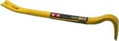 Stanley - 14" OAL Wrecking Bar - 1-1/16" Wide, Forged Steel - Exact Tool & Supply
