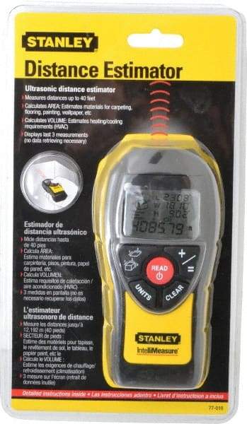 Stanley - 40 Foot Maximum Distance , Distance Estimator - 9 Volt Battery - Exact Tool & Supply