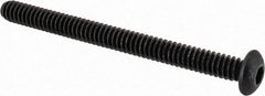 Value Collection - #10-24 UNC Hex Socket Drive, Button Screw - Alloy Steel, Black Oxide Finish, Fully Threaded, 2-1/4" Length Under Head - Exact Tool & Supply