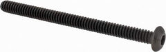 Value Collection - #10-24 UNC Hex Socket Drive, Button Screw - Alloy Steel, Black Oxide Finish, Fully Threaded, 2-1/2" Length Under Head - Exact Tool & Supply