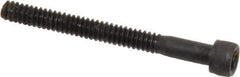 Value Collection - #4-40 UNC Hex Socket Drive, Socket Cap Screw - Alloy Steel, Black Oxide Finish, Partially Threaded, 1-1/8" Length Under Head - Exact Tool & Supply