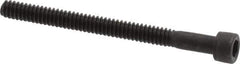 Value Collection - #4-40 UNC Hex Socket Drive, Socket Cap Screw - Alloy Steel, Black Oxide Finish, Partially Threaded, 1-3/8" Length Under Head - Exact Tool & Supply