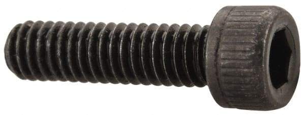 Value Collection - #4-48 UNF Hex Socket Drive, Socket Cap Screw - Alloy Steel, Black Oxide Finish, Fully Threaded, 7/16" Length Under Head - Exact Tool & Supply