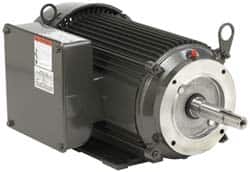 US Motors - 1/3 hp, TEFC Enclosure, Auto Thermal Protection, 3,450 RPM, 115/208-230 & 110/220 Volt, 60 Hz, Industrial Electric AC/DC Motor - Exact Tool & Supply