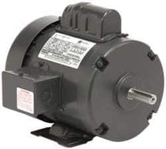 US Motors - 7-1/2 hp, TEFC Enclosure, No Thermal Protection, 1,740 RPM, 230 Volt, 60 Hz, Single Phase Permanent Split Capacitor (PSC) Motor - Size 215T Frame, Rigid Mount, 1 Speed, Ball Bearings, 30 Full Load Amps, F Class Insulation - Exact Tool & Supply