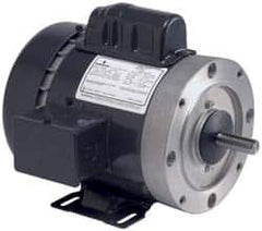 US Motors - 1/2 hp, TEFC Enclosure, No Thermal Protection, 1,725 RPM, 115/230 Volt, 60 Hz, Single Phase Permanent Split Capacitor (PSC) Motor - Exact Tool & Supply