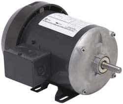 US Motors - 1/3 hp, TEFC Enclosure, No Thermal Protection, 3,450 RPM, 115 Volt, 60 Hz, Single Phase Split Phase Motor - Size 48 Frame, Rigid Mount, 1 Speed, Ball Bearings, 5.40 Full Load Amps, B Class Insulation, Reversible - Exact Tool & Supply