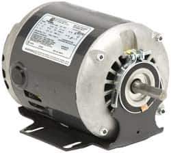 US Motors - 1/2 hp, ODP Enclosure, No Thermal Protection, 1,725 RPM, 115 Volt, 60 Hz, Single Phase Split Phase Motor - Size 56 Frame, Cradle Mount, 1 Speed, Sleeve Bearings, 8.6 Full Load Amps, B Class Insulation, Reversible - Exact Tool & Supply