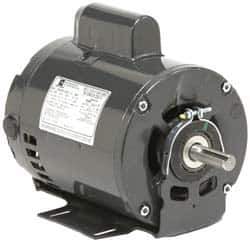 US Motors - 1/2 hp, ODP Enclosure, No Thermal Protection, 850 RPM, 115/230 Volt, 60 Hz, Industrial Electric AC/DC Motor - Resilient Base Mount, 1 Speed, Ball Bearings, 8.6/4.6 Full Load Amps, B Class Insulation, CW Drive End Rev - Exact Tool & Supply