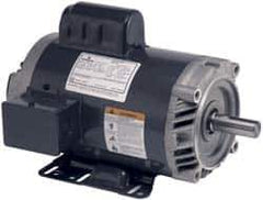 US Motors - 7-1/2 hp, ODP Enclosure, 1,730 RPM, 230 Volt, 60 Hz, Industrial Electric AC/DC Motor - Size 215 Frame, Horizontal-Footed Mount, 1 Speed, Ball Bearings, 35.6 Full Load Amps, F Class Insulation - Exact Tool & Supply